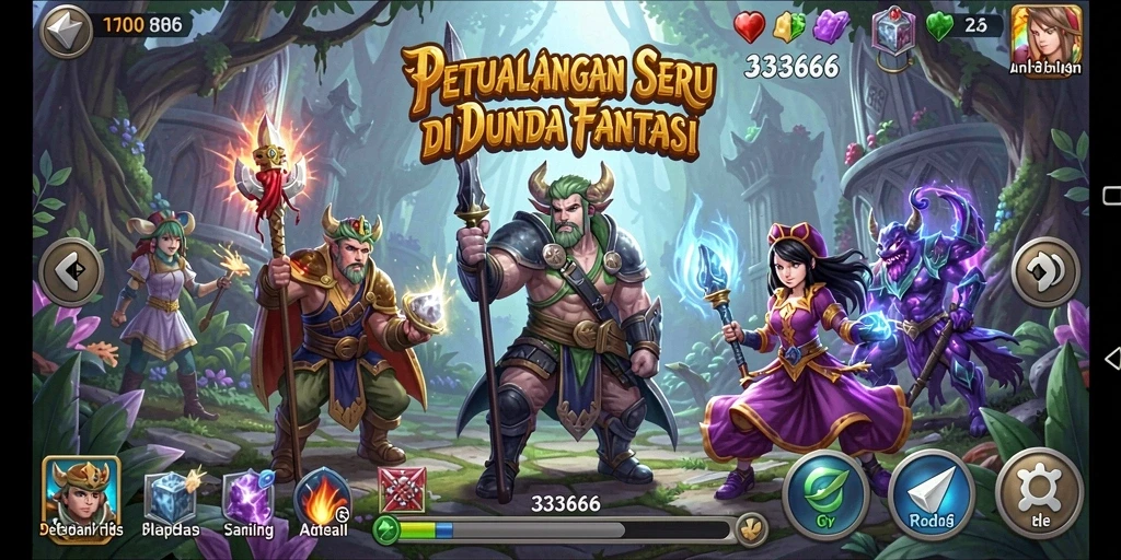 Tampilan gameplay menarik dari <strong>333666</strong> ketika menjelajahi dunia petualangan.