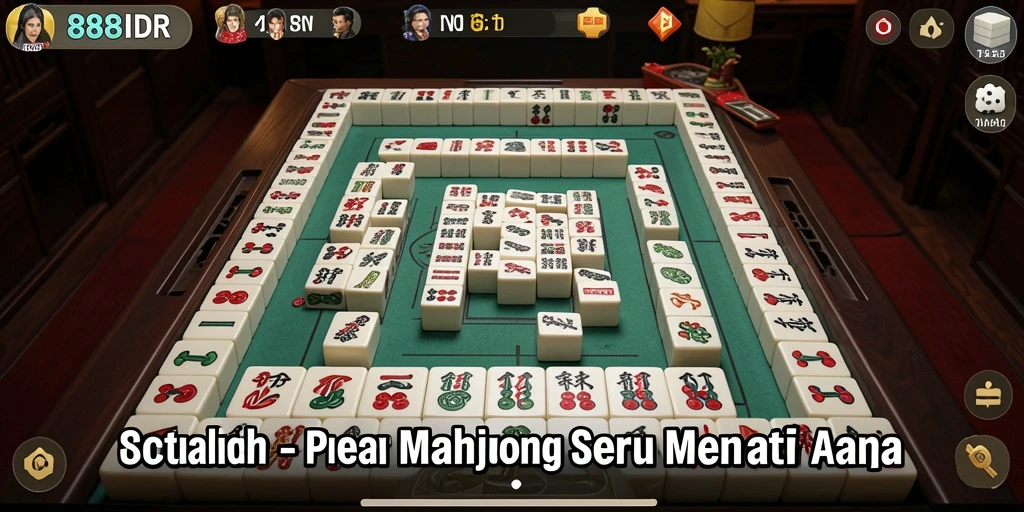 Tampilan gameplay Mahjong yang memukau di 888IDR.