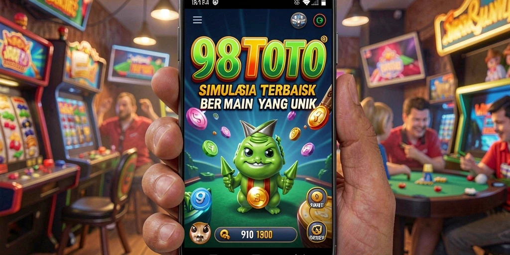 Tampilan gameplay 98TOTO yang mendebarkan dan penuh warna.