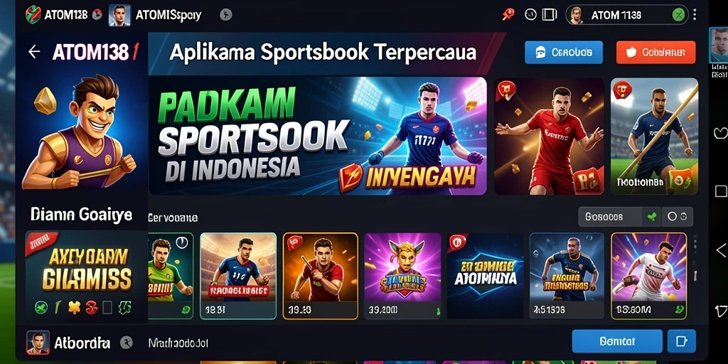 Tampilan gameplay Sportsbook ATOM138 yang menarik dan interaktif.