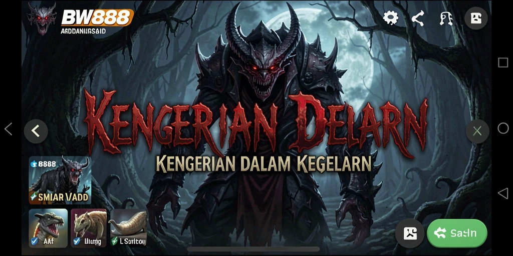 Screenshot gameplay BW888 menunjukkan pengalaman mencekam di dunia Horror.