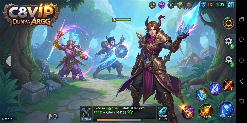 Tampilan yang menakjubkan dari gameplay C8VIP ARPG.