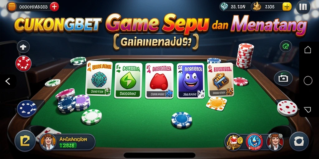 Tampilan gameplay Gaple yang seru dan interaktif di CUKONGBET.