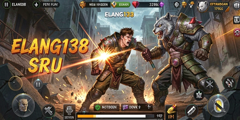Screenshot gameplay ELANG138 yang menampilkan pertarungan seru dan grafis yang kaya.
