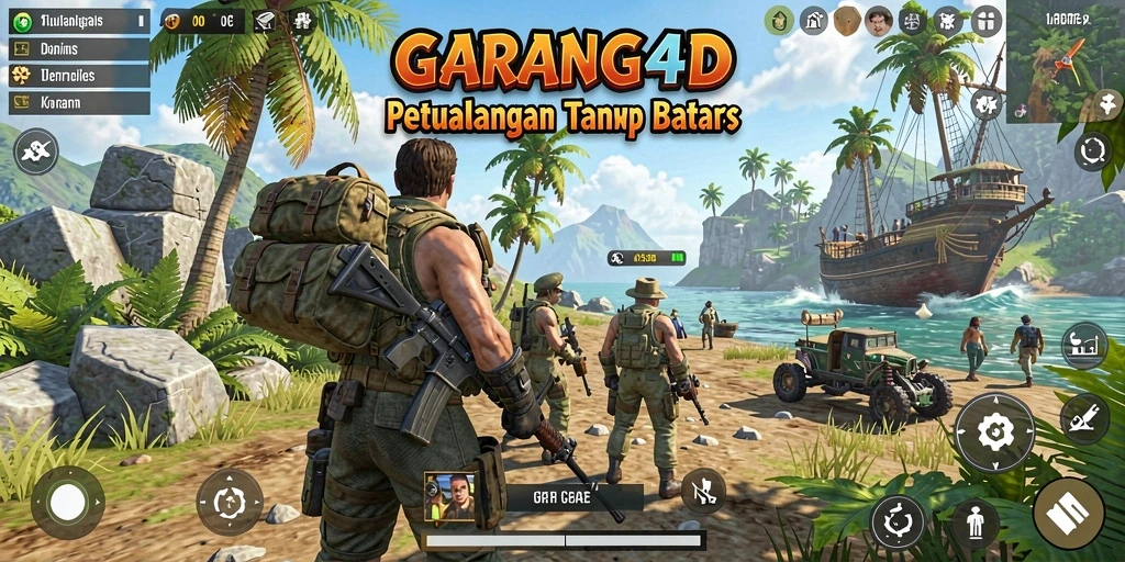 Tampilan gameplay GARANG4D yang menarik di dunia Open World.