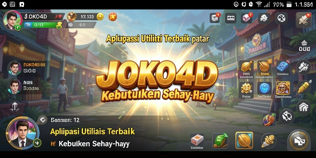 Tampilan antarmuka utama JOKO4D yang sederhana dan fungsional.