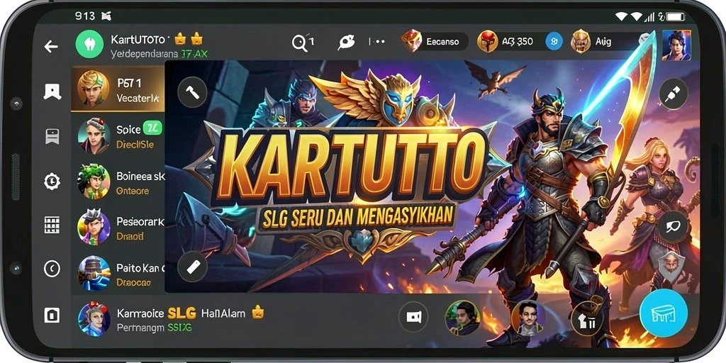 Tampilan gameplay KARTUTOTO yang mendebarkan dan strategis.