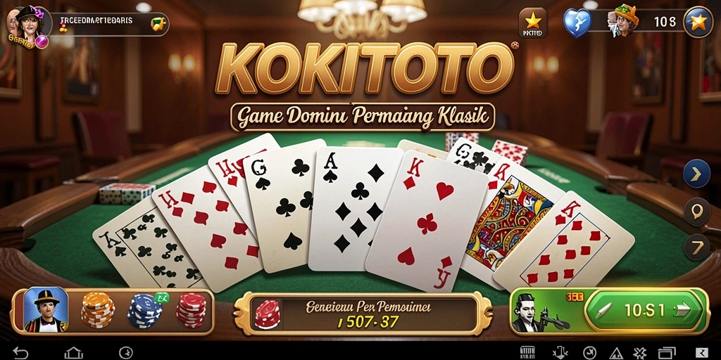 Gameplay seru KOKITOTO dengan dominonya.
