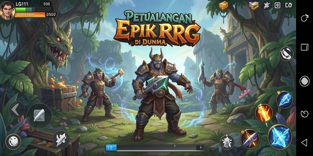 Tampilan gameplay LG111 dengan aksi RPG yang mendebarkan.