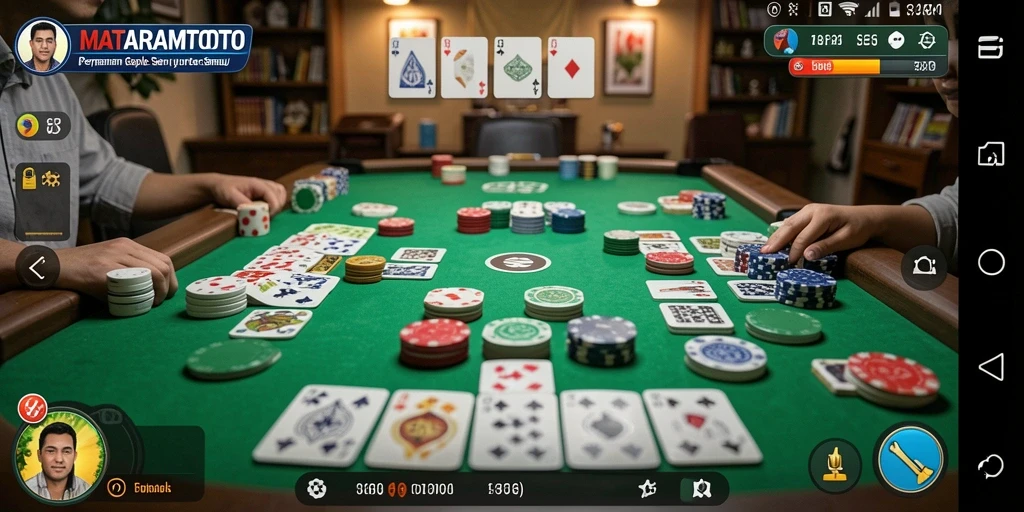 Screenshot gameplay seru MATARAMTOTO dengan fitur Gaple yang menarik.