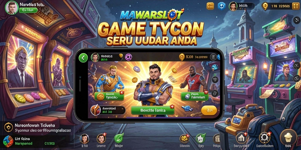 Tampilan gameplay Tycoon yang menarik dan penuh warna dari MAWARSLOT.