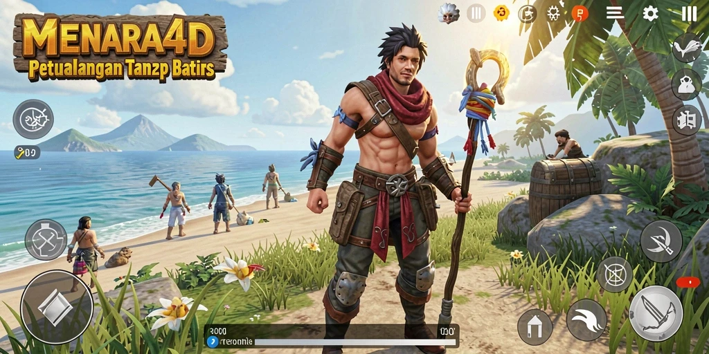 Gameplay seru di dunia terbuka MENARA4D.