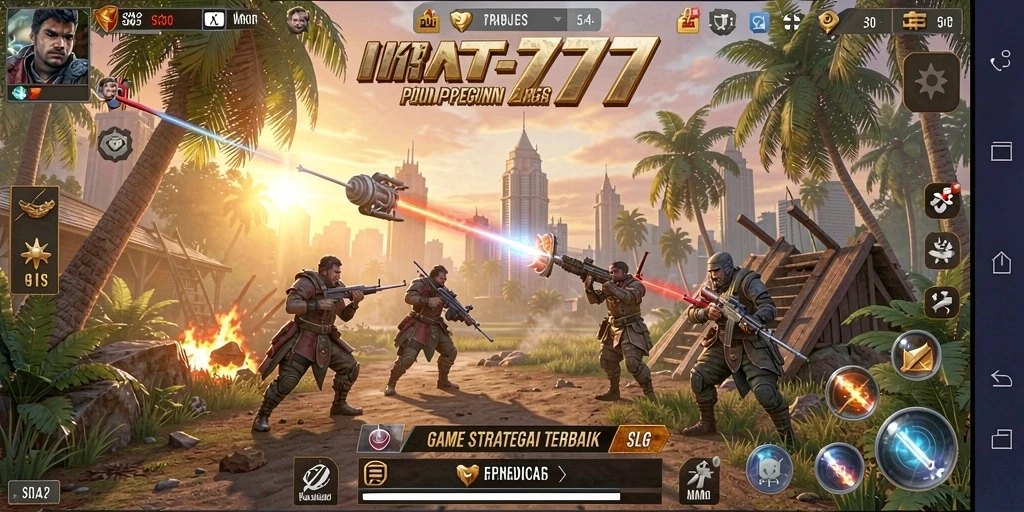 Screenshot gameplay MT777 menampilkan pertempuran epik dengan strategi yang mendalam.