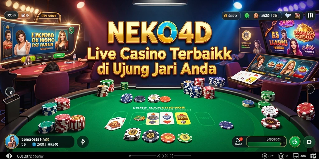 Tampilan gameplay Live Casino yang mengesankan di NEKO4D.