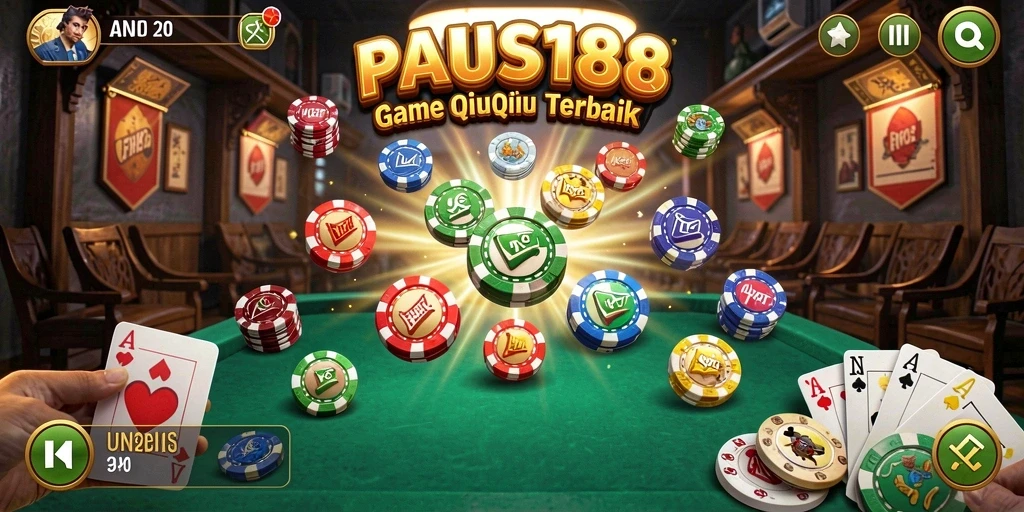 Tangkapan layar menunjukkan momen seru dalam permainan QiuQiu.
