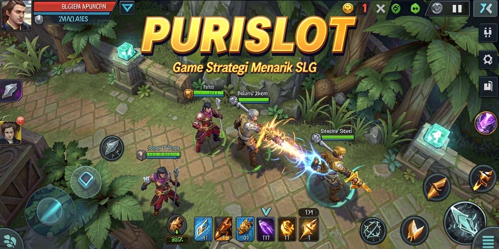 Tampilan gameplay PURISLOT yang mendebarkan dengan berbagai slot menarik.