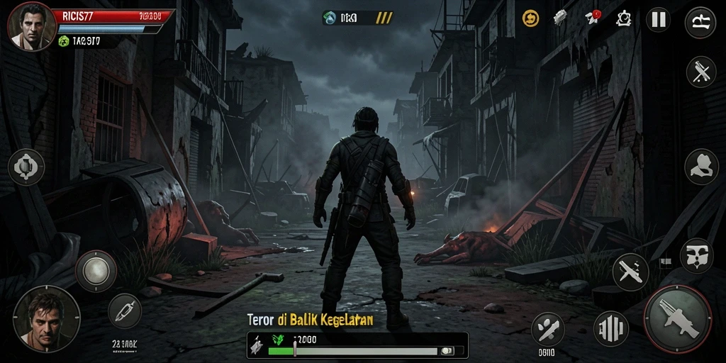 Gameplay menakutkan di RICIS77 yang menghadirkan ketegangan.
