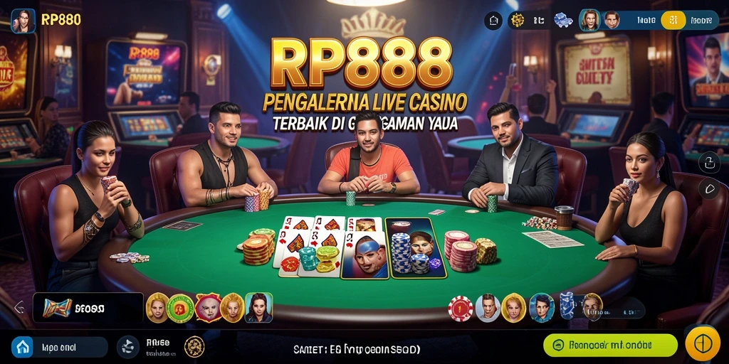 Gameplay menarik di RP888 dengan dealer langsung dan momen seru.