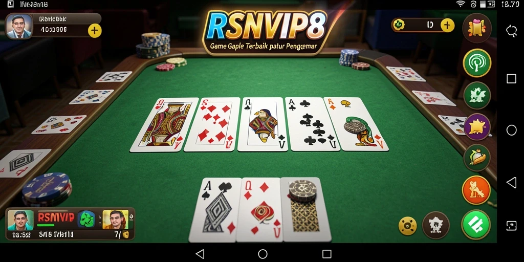 Gameplay seru dan interaktif di RSNVIP8 Gaple.