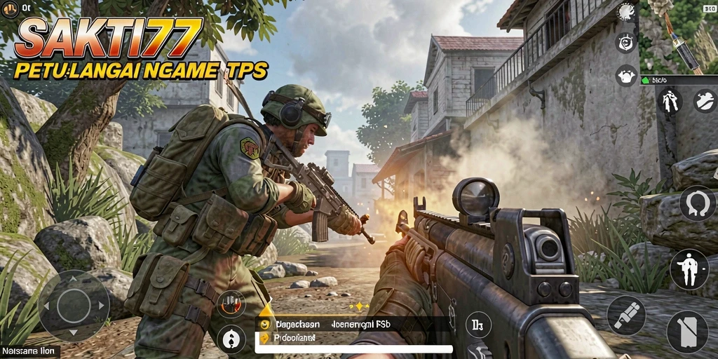 Tangkapan layar menunjukkan aksi intens dalam pertempuran TPS.