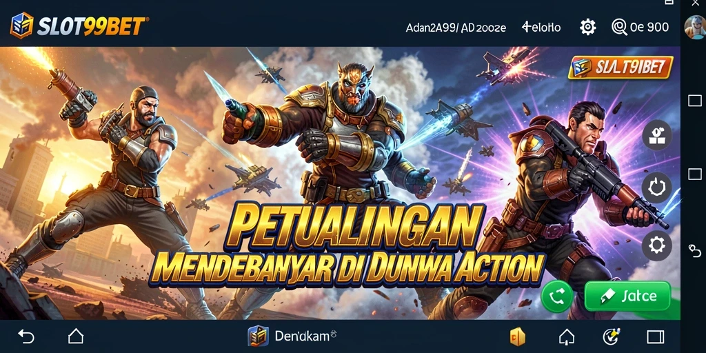 Tampilan menegangkan dalam aksi gameplay SLOT99BET yang seru.
