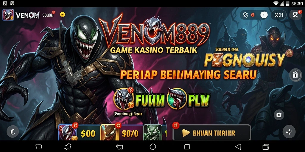 Tampilan gameplay Kasino yang menarik dan seru dari VENOM889.