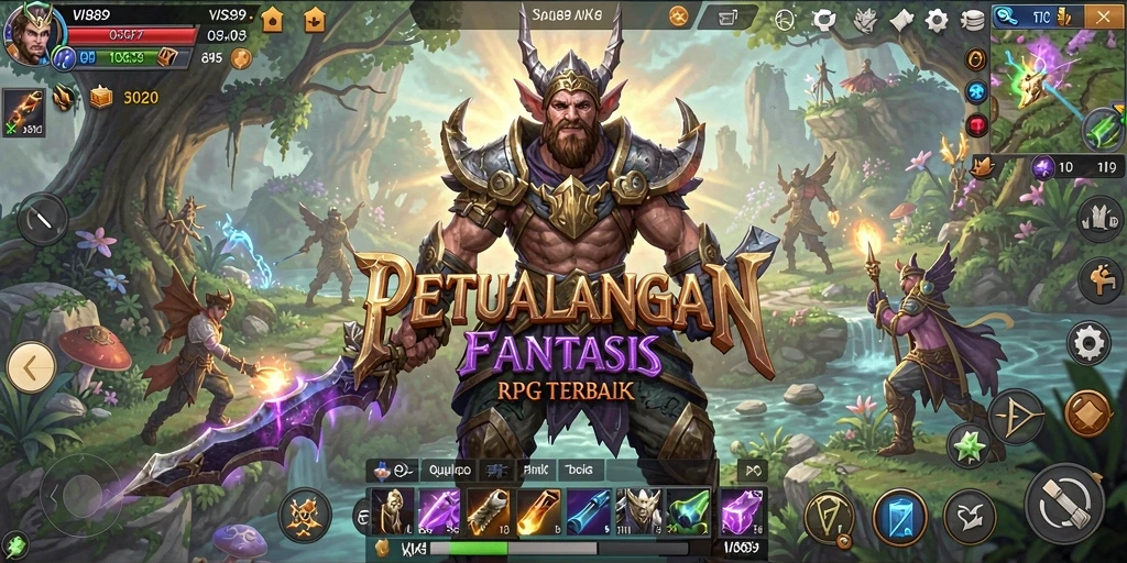 Gameplay RPG epik dengan karakter dan grafis menawan.