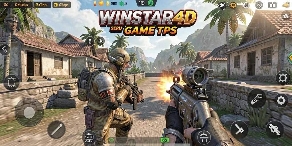 Gameplay seru dalam WINSTAR4D dengan aksi tembak-menembak yang mendebarkan.